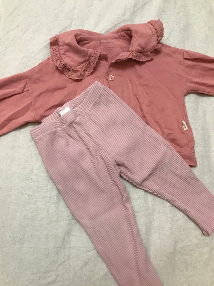 Pembe Bebek Kız Uzun Kollu Takım - Görsel 2