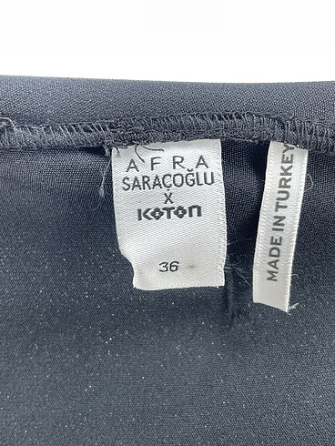 36 Beden siyah Renk Koton Düz Kesim %70 İndirimli.