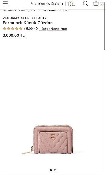 Victoria secret mini pembe cüzdan