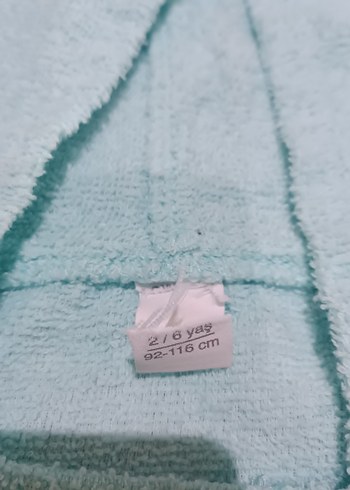 Turkuaz Kız Çocuk Kapüşonlu Panço - Görsel 5