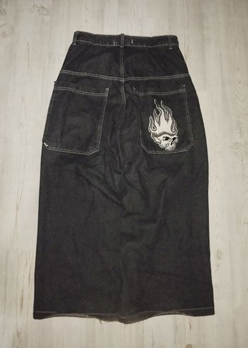 Siyah Baskılı Skul Baggy