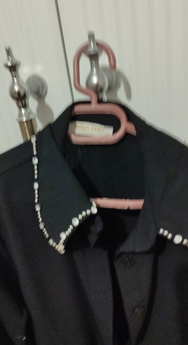 Düğmeli Siyah Uzun Türk pantolonuda var - Görsel 3