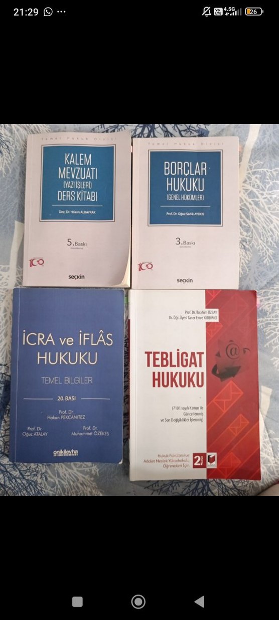 Hukuk ve İlgili Konularda Ders Kitapları Seti - Görsel 3