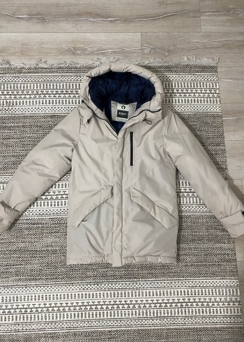 Kadın Beyaz Midi Parka Mont - Görsel 2