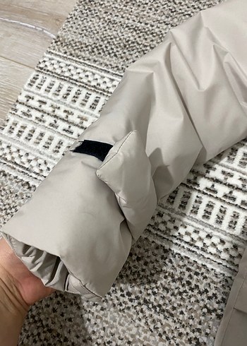 Kadın Beyaz Midi Parka Mont - Görsel 4