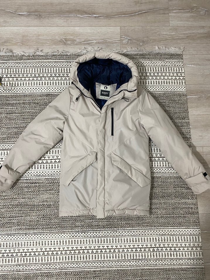 Kadın Beyaz Midi Parka Mont - Görsel 2