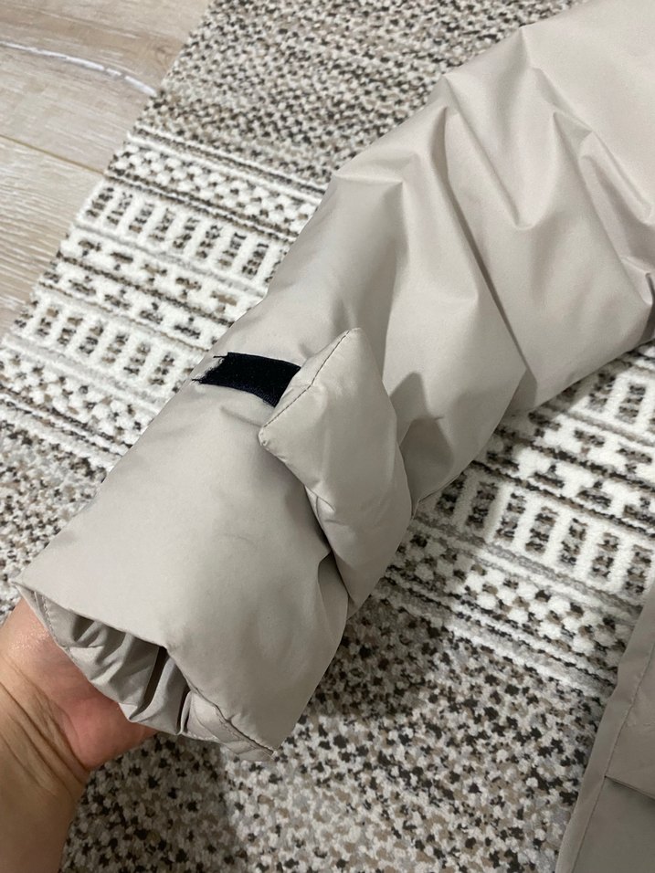 Kadın Beyaz Midi Parka Mont - Görsel 4