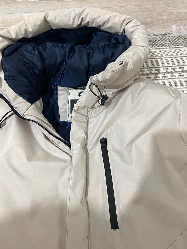 Kadın Beyaz Midi Parka Mont - Görsel 5