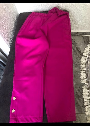 Pembe Düğmeli Salaş Hamile Bluzu - Görsel 5