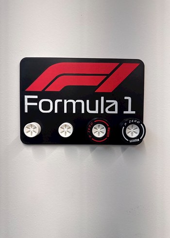 Formula 1 Temalı Siyah Erkek Anahtarlık - Görsel 2