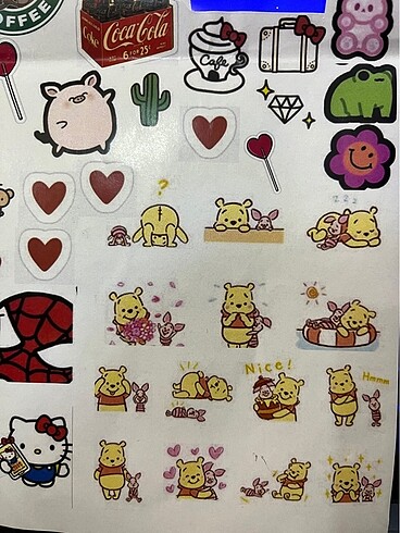 m Beden Ajanda ve journal icin stickers ????????????