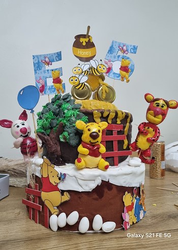 maket pasta winnie the pooh karakteri - Görsel 5