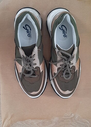 38 Beden haki Renk DİVARESE KADIN SNEAKER 