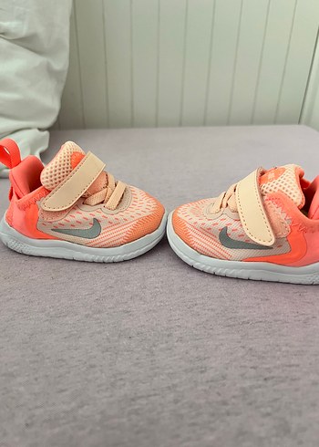 17 Beden pembe Renk Kız Bebek Pembe Nike Spor Ayakkabı