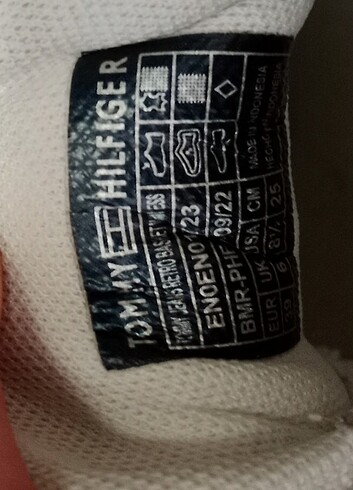 38,5 Beden beyaz Renk Orijinal Tommy Hilfiger sneaker spor ayakkabı