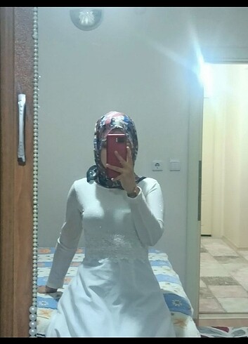 Beyaz nikah elbisesi 
