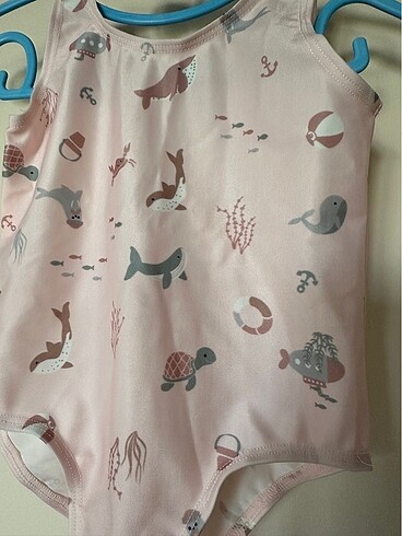 H&M H&M balina desenli pembe mayo