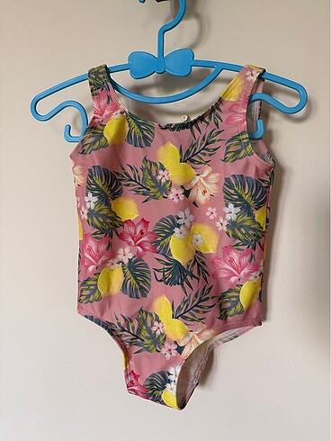 H&M limon desenli pembe mayo