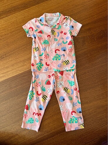 LCW 12?18 ay pembe kısa kollu pijama takımı