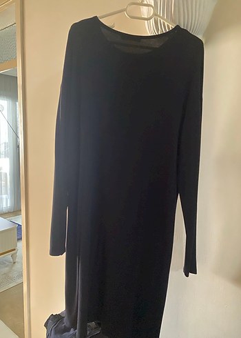 Siyah Uzun Kollu Tesettür Kadın Tunik - Görsel 4