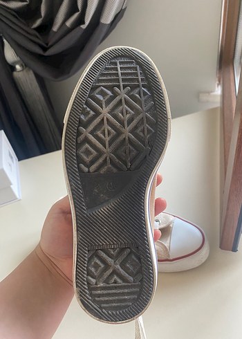 36 Beden beyaz Renk Kadın Bej Kısa converse