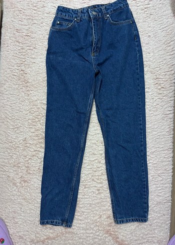 Trendyol & Milla Koyu Mavi Yuksek Bel Denim Jean