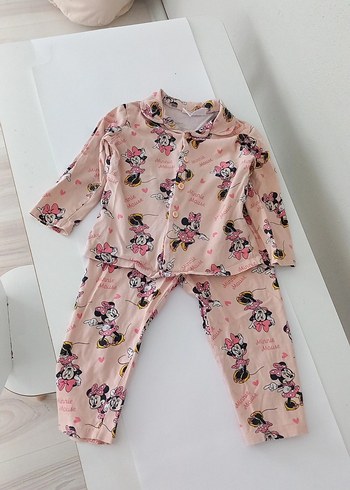 18-24 Ay Minnie Mouse Kız Bebek Pijama