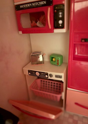 Pembe Pastel Oyuncak Mutfak Seti - Görsel 9