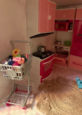 Pembe Pastel Oyuncak Mutfak Seti - Görsel 2