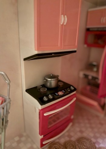 Pembe Pastel Oyuncak Mutfak Seti - Görsel 8