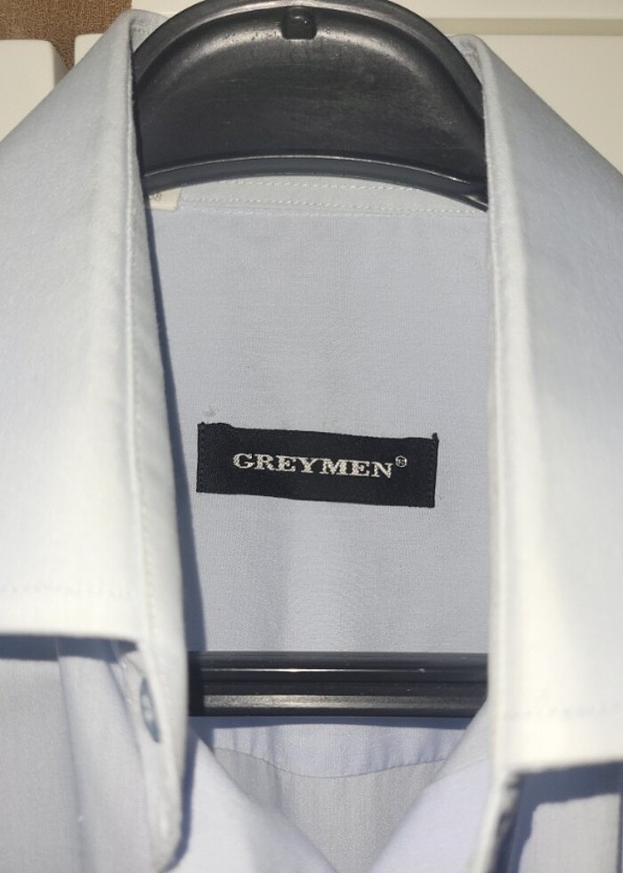 Açık mavi erkek gömleği s beden kol düğmeli model - Görsel 3