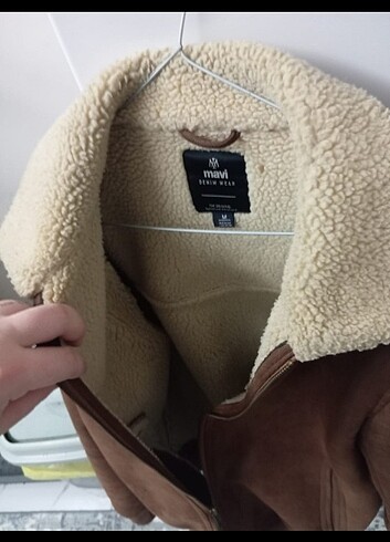 MAVİ suni kürk yaka kahverengi erkek ceketi - Görsel 2