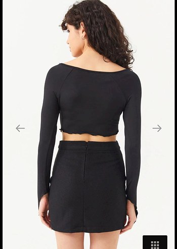 Siyah drapeli altı tül kadın bluz - Görsel 3