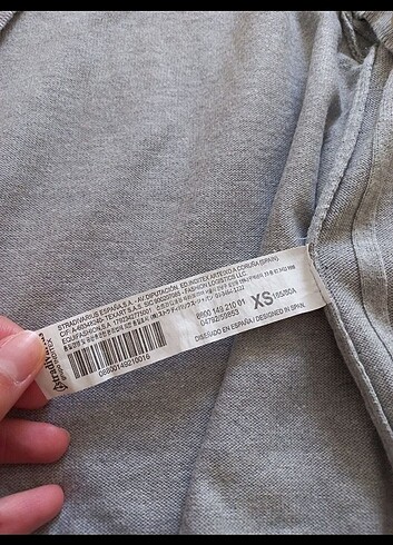 xs Beden gri Renk Stradivarius Crop Gri Hirka xs