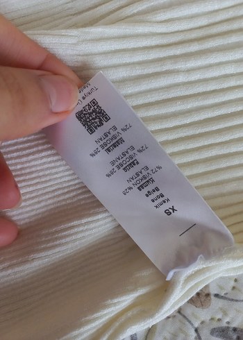 AdL Kemik Rengi Xs Crop Kazak - Görsel 6