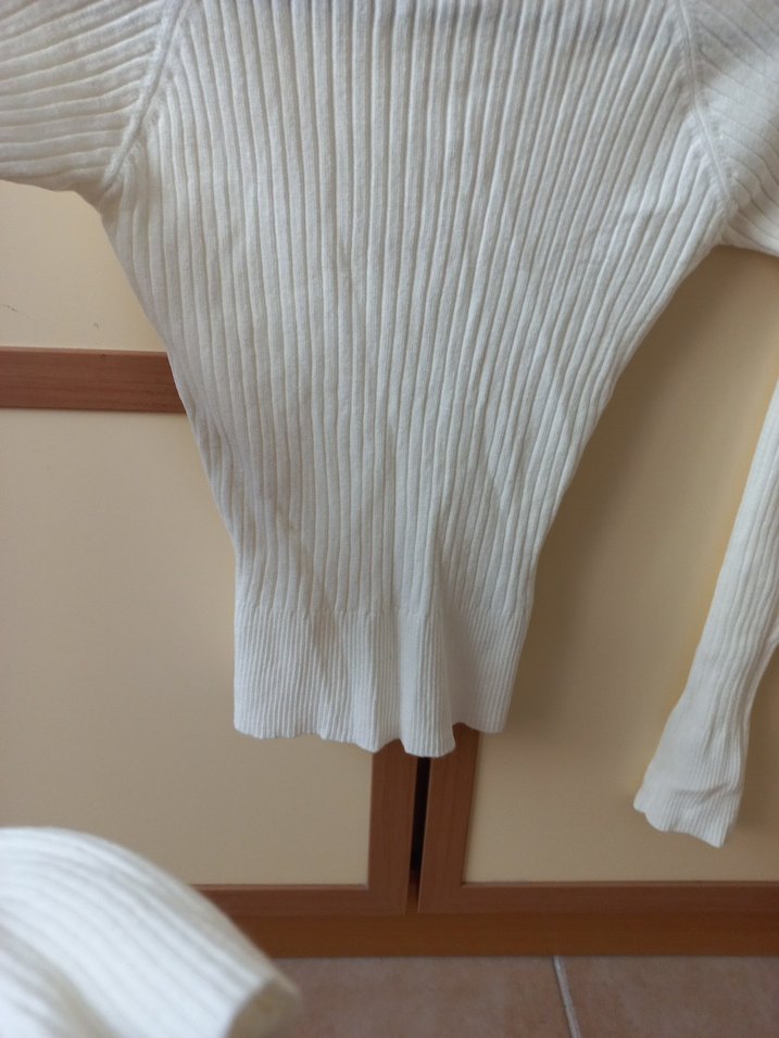 AdL Kemik Rengi Xs Crop Kazak - Görsel 5