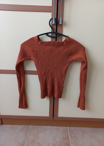 AdL Xs Tarçin Renk Crop Kazak - Görsel 4