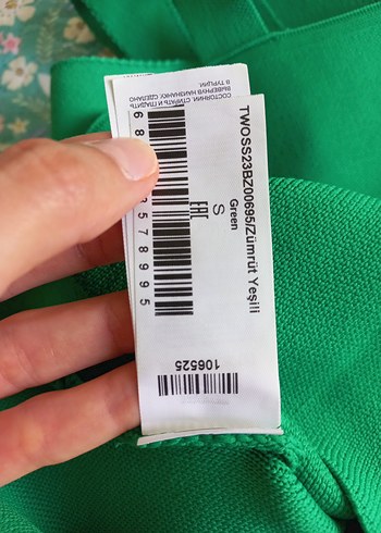 s Beden yeşil Renk Trendyol Zümrüt Yesili Small Bluz Triko