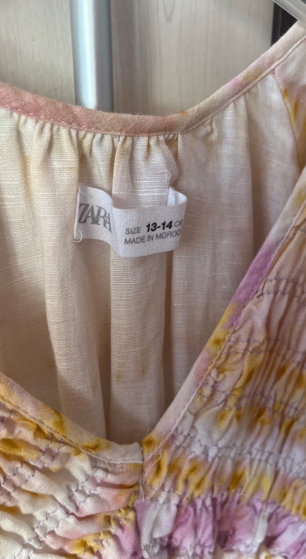 Uzun Pastel Renkli  Desenli Bohem Elbise - Görsel 2