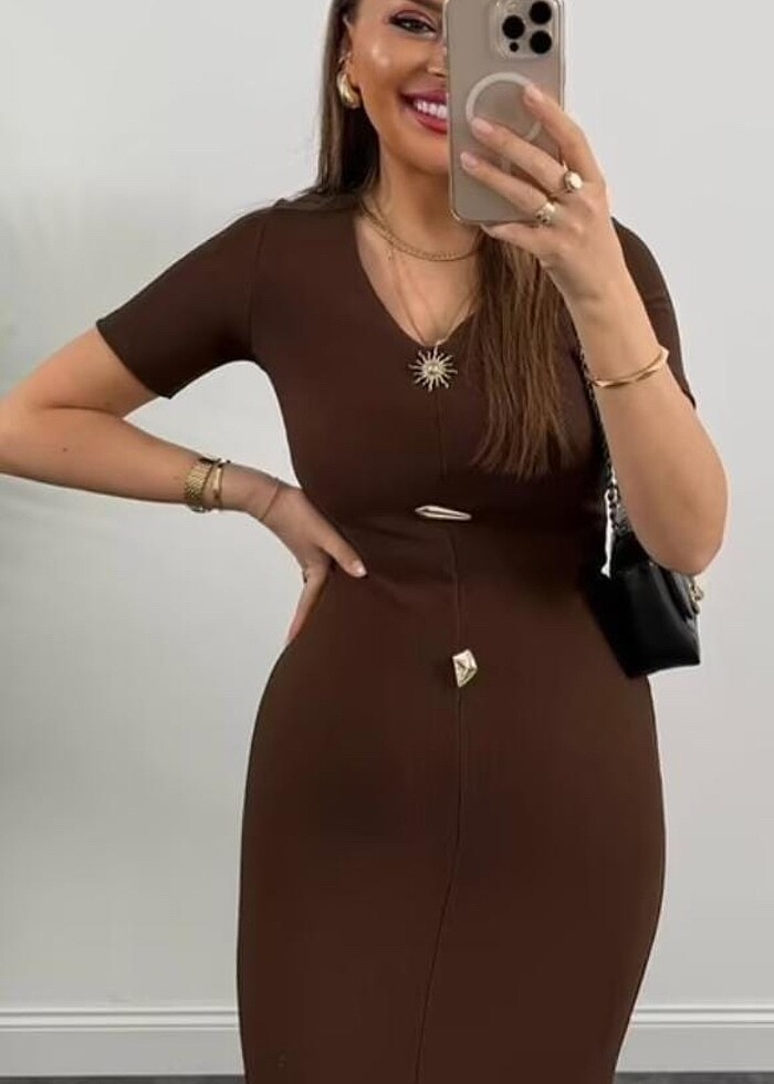 Güneş Detaylı Elbise - Görsel 2