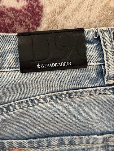 stradivarius d96 straight fit crop jean - Görsel 5