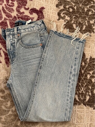 Stradivarius stradivarius d96 straight fit crop jean