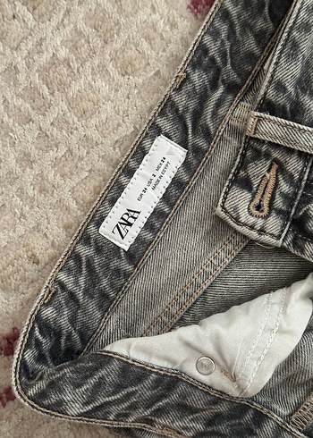 Zara Gri wide leg jean - Görsel 8