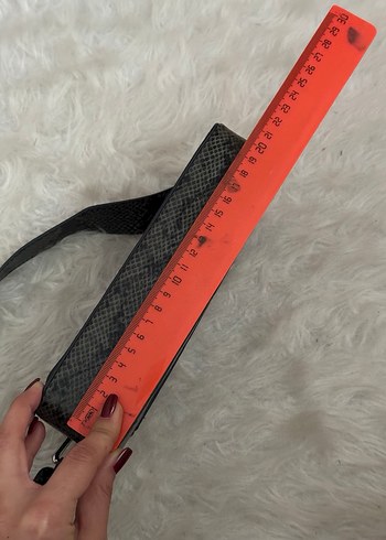 pullbear Yılan Desenli kapaklı Kadın Çanta - Görsel 6