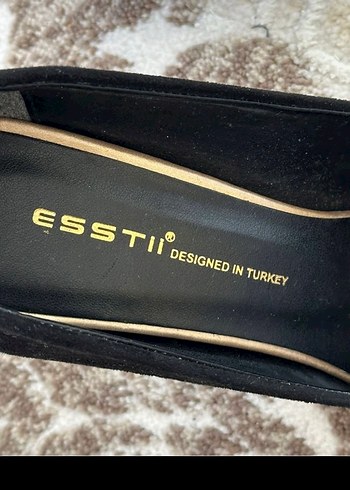 Siyah Süet Stiletto - Görsel 5