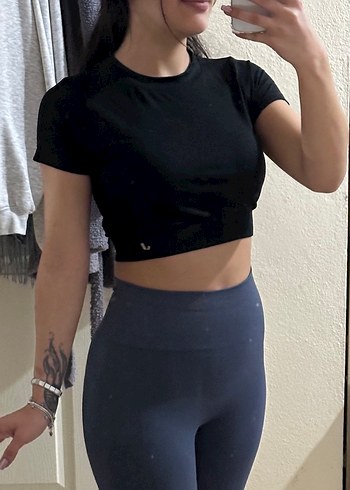 Jerf Siyah Crop Top - Görsel 3