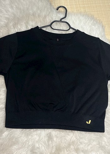 Jerf Siyah Crop Top - Görsel 2