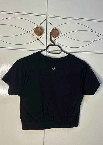Jerf Siyah Crop Top - Görsel 6