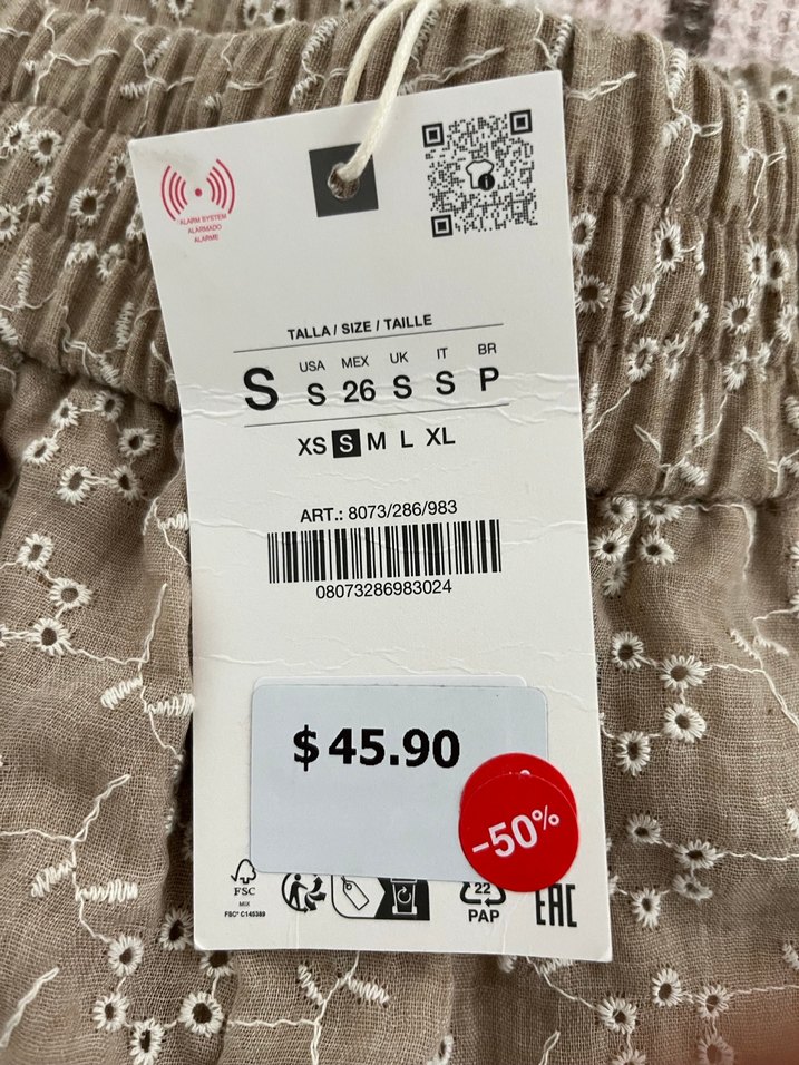 Pembe Keten Düğmeli Kadın Mini Şort - Görsel 4