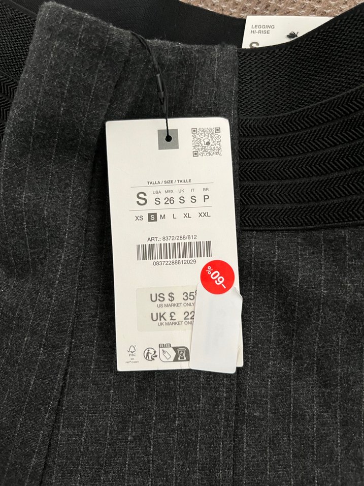 Gri Pilili Kadın Kumaş Pantolon - Görsel 2